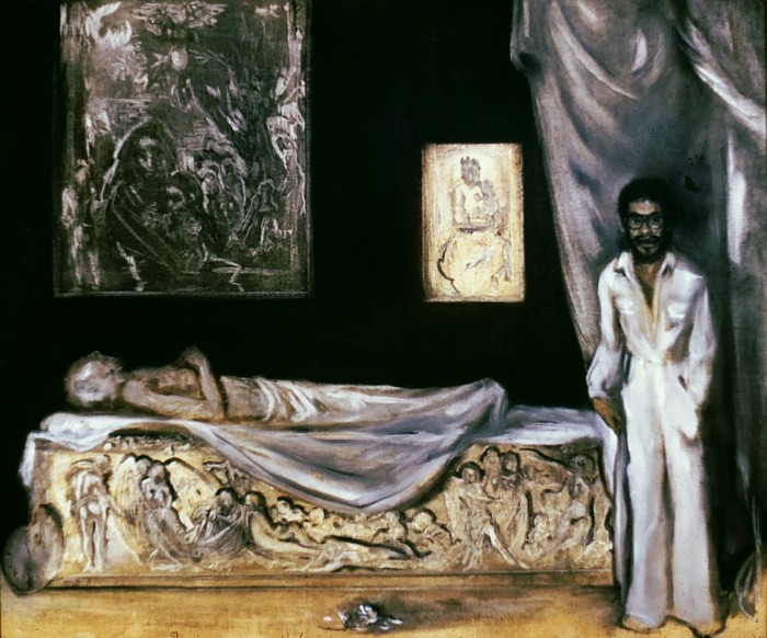 allegory of painting:death of saint luke