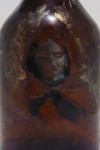 painted brandy bottle (detail 02)