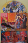 invitation triptych by antony de senna (closed) 18" x 36"